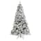 5ft. Pre-Lit Flocked Vermont Mixed Pine Artificial Christmas Tree, Clear LED Lights